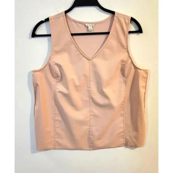 Est 1946 Pink Faux Leather Top - Picture 1 of 5